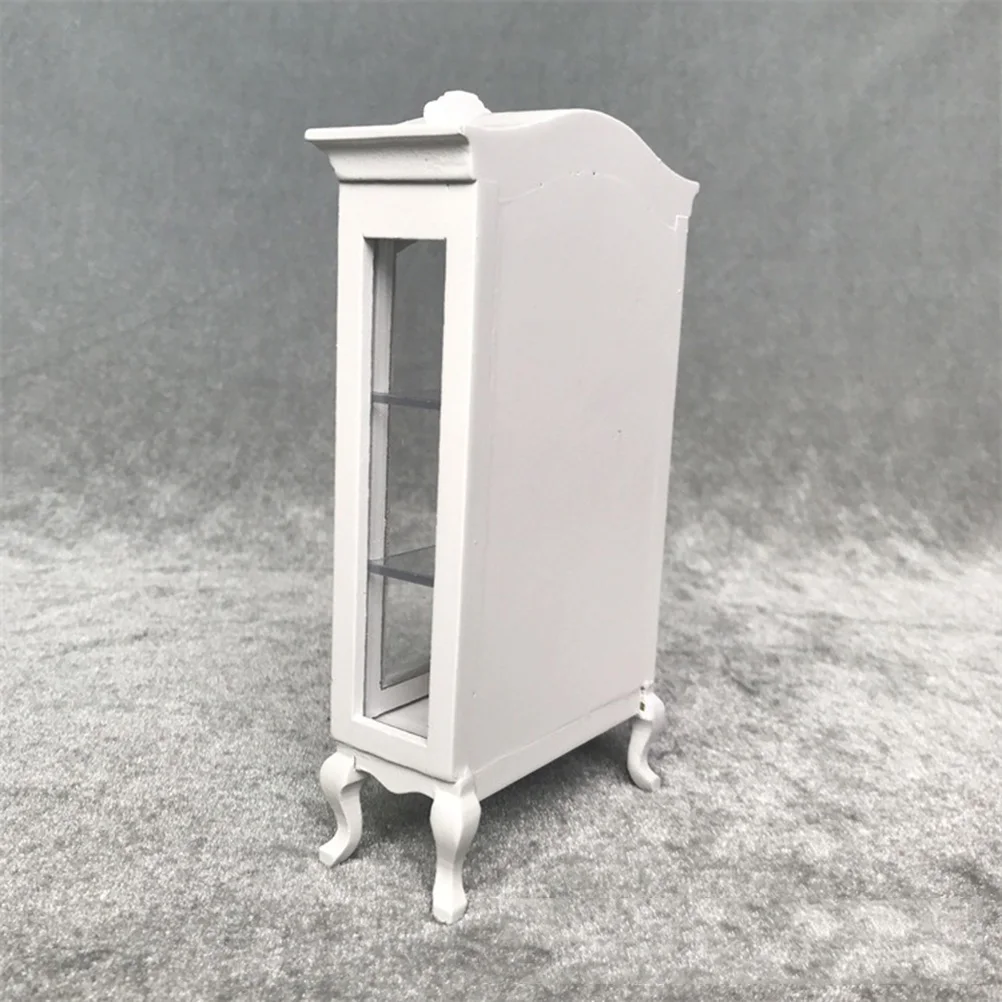 

1/12 Adornment Furniture Pure White Cabinet Vivid Simulation Mini Cabinet For House Accessories Cute Mini Living Room Kid