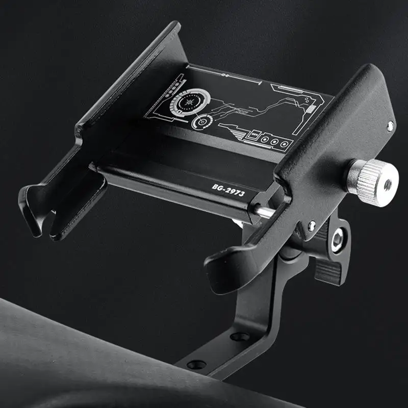 Motorcycle Cycle Phone Mount Stable Cycle Phone Mount Multi-Functional Adjustable Clamp Phone Mount Clamp With Adjustable Angle