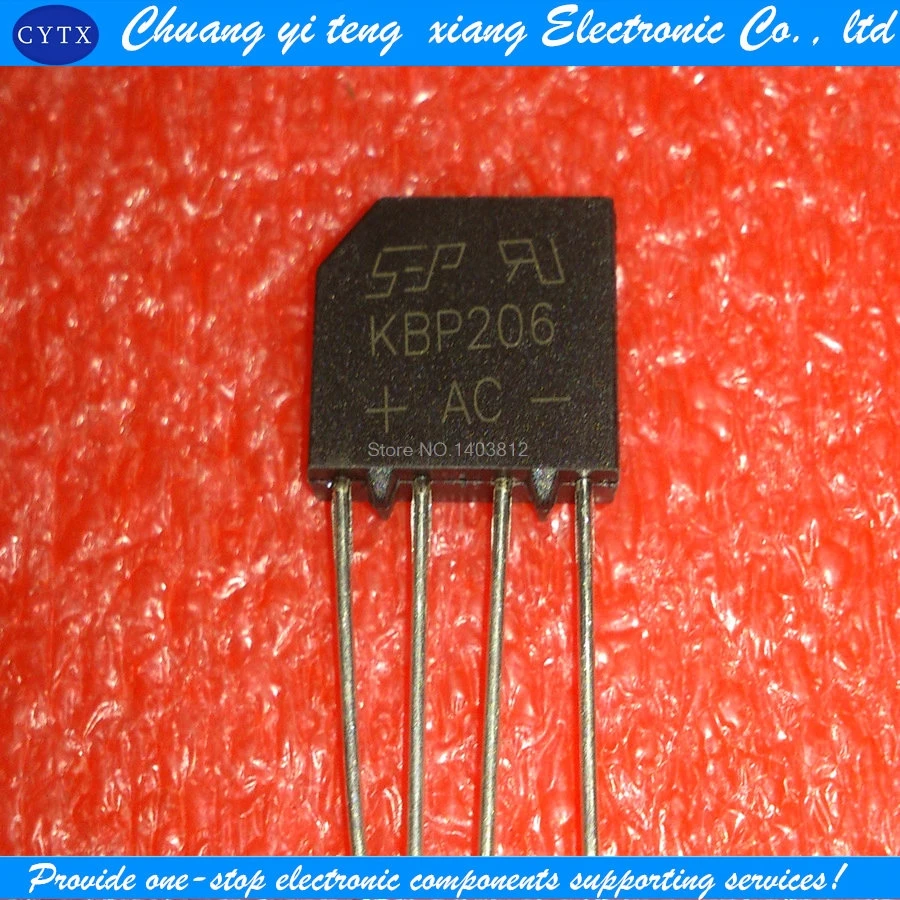 KBP206 2A 600V 10Pc…