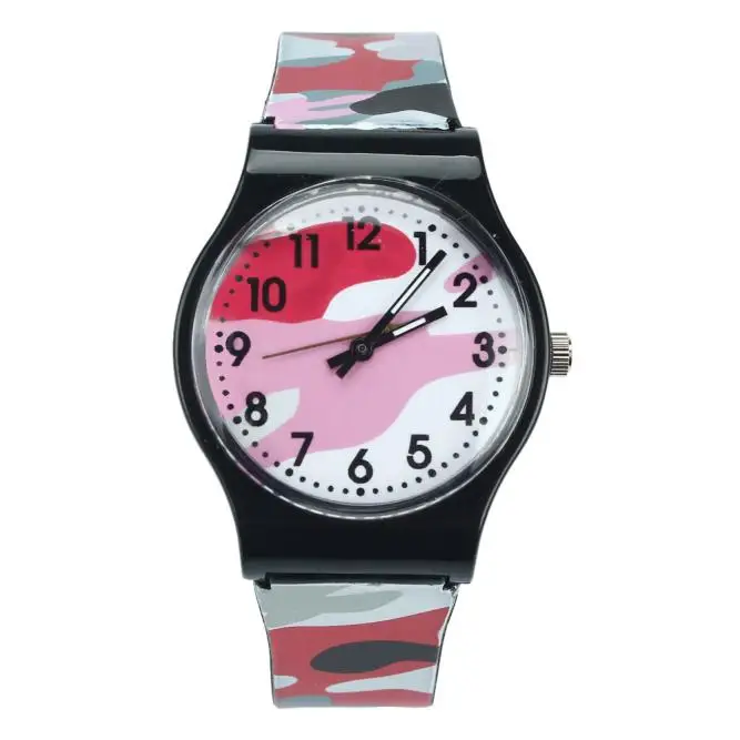 Camouflage Children Watch Analog Quartz Wristwatch Silicone Watches For Boys Girls Student Clock Relogio Infantil