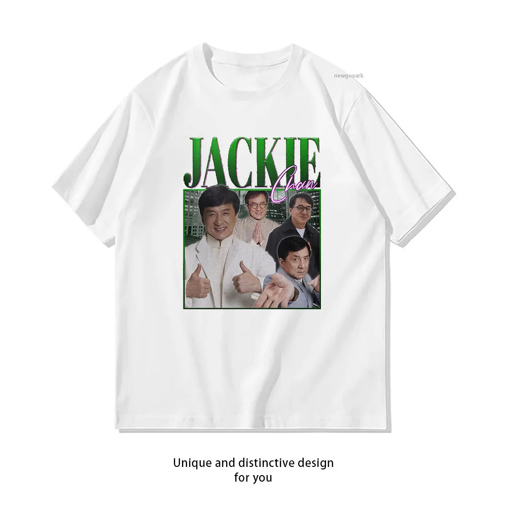 Jackie Chan woman man summer cotton graphic t shirts Adult streetwear camisetas tops tee Short-sleev