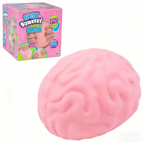 1pc Extra Large Brain Squishy Toy Soft Bouncy Stress Relief Anxiety Ball Collection Birthday Valentine Holiday Party Favor
