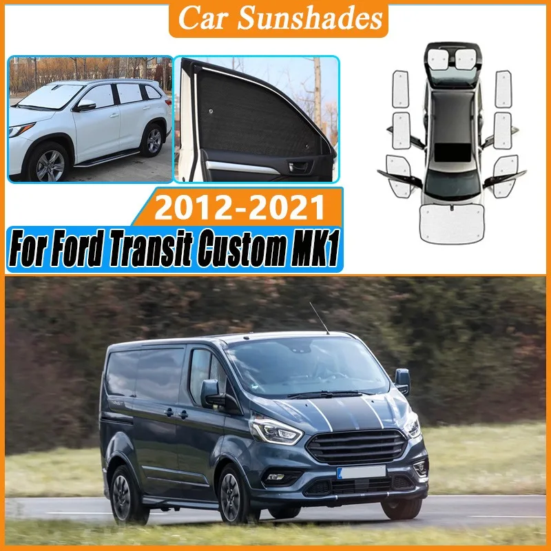 

Car Sunshades For Ford Transit Custom MK1 2012-2021 2020 Windshield Visor Full Windows Sun Protection Auto Accessories Anti UV