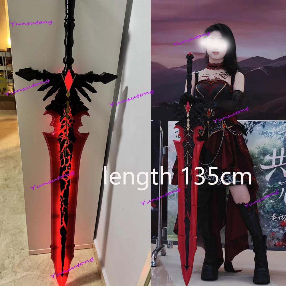 

Length 135cm Game Love And Deepspace Abysm Sovereign Luminous Sword Heroines Weapon Cosplay Halloween Costume Props