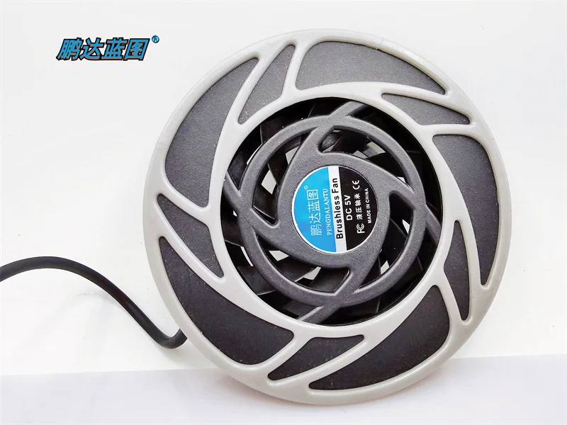 Pengda Blueprint Silent Turbine Circular 5V Low Speed Mobile Instrument Equipment 9.2CM Cooling Fan