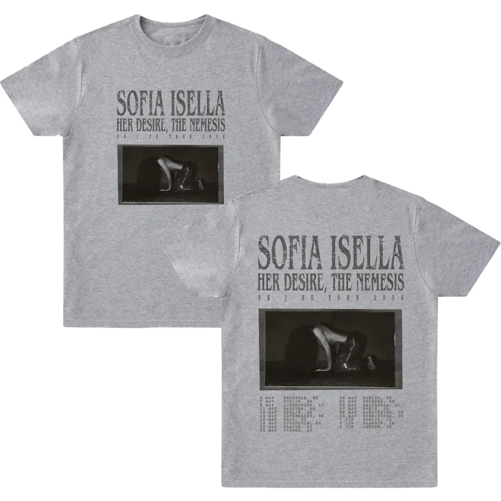 صوفيا إيزيلا رغبة لها جولة العدو 2026 تي شيرت النساء الرجال القطن قصير الأكمام تيز القوطية الملابس الجمالية الصيف بلايز #2