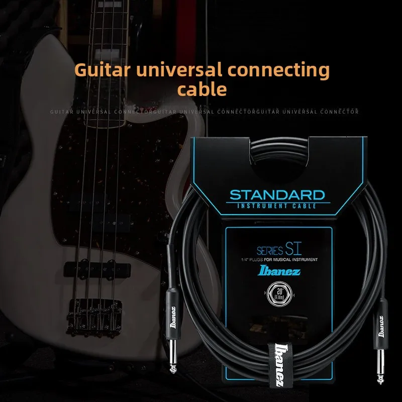 Electric Guitar Connection Cable Extended Braided Wire Noise Reduction Specialized Electric Guitar Performance Accompaniment