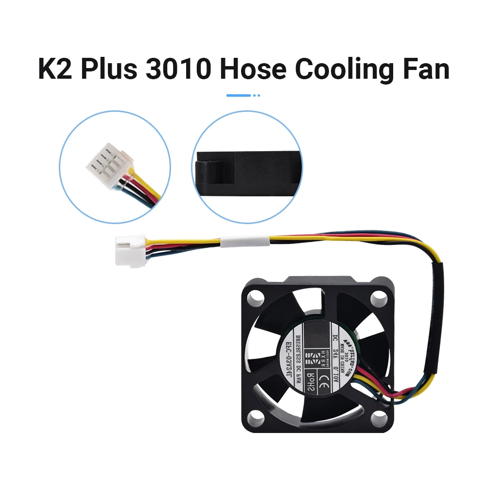 K2 Plus 2507 Kipas Motor Ekstrusi Kipas L100 Asli K2 Plus Kipas Aliran Aksial untuk K2 Plus Bagian Printer 3d