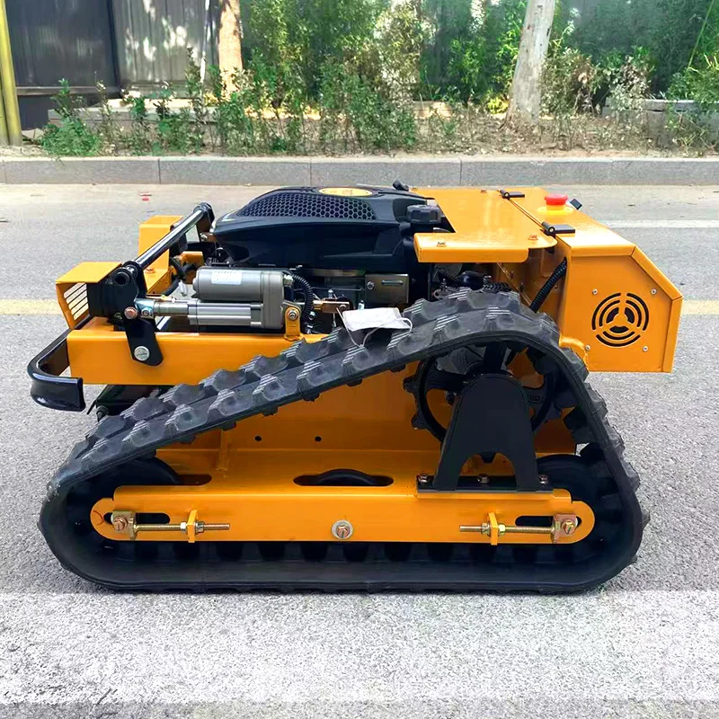 

Customized Smart Remote Control Mower Intelligent Electric Start Crawler Lawn Mower with Adjustable Blade