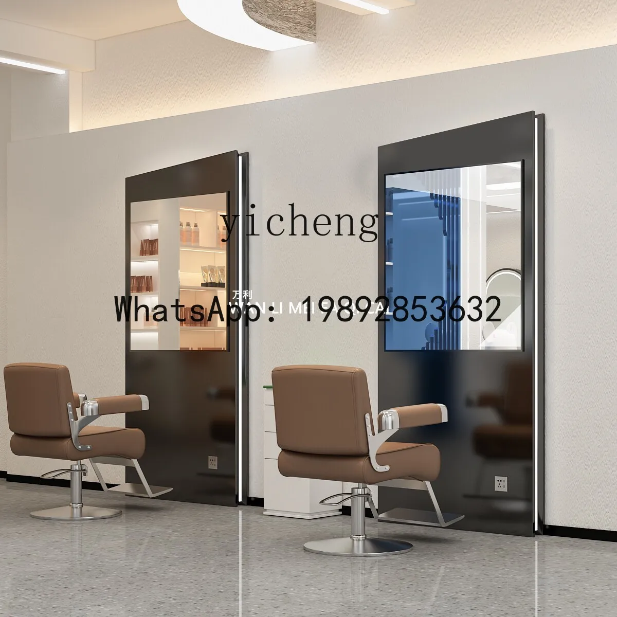 AA  mirror hair salon mirror single-sided floor-to-ceiling simple high-end perm and dye hair cut mirror