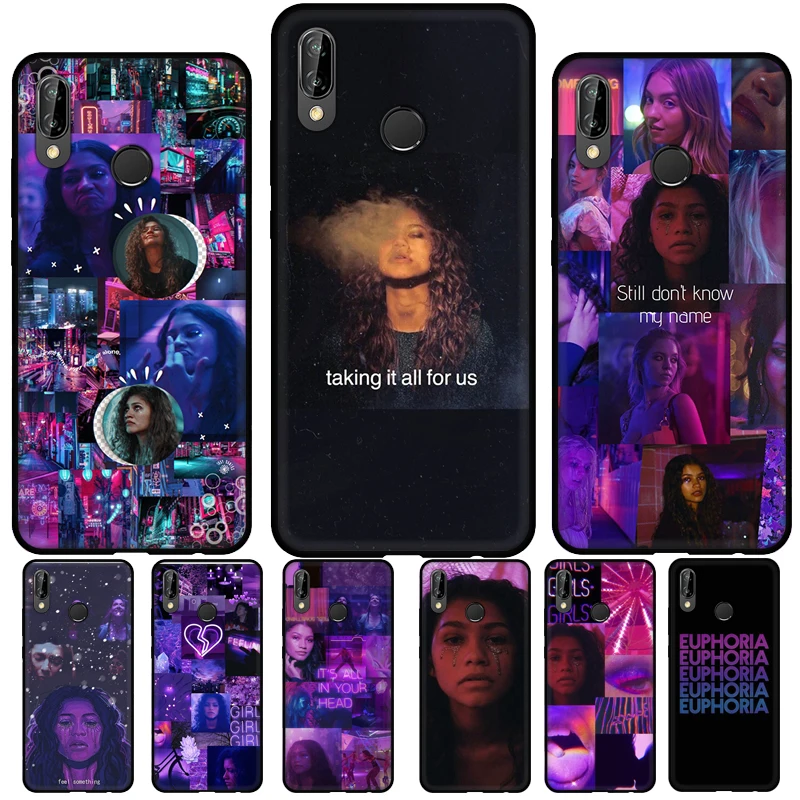 American TV Euphoria Zendaya Rue Soft Phone Case For Huawei P20 P30 P40 Lite Mate 10 20 Pro P Smart 2019 2021 Back Cover