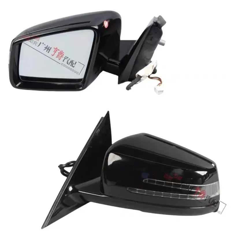 Applicable to Mercedes-Benz ML400 2015 reverse mirror assembly automotive led warning blind area heating mirror glass