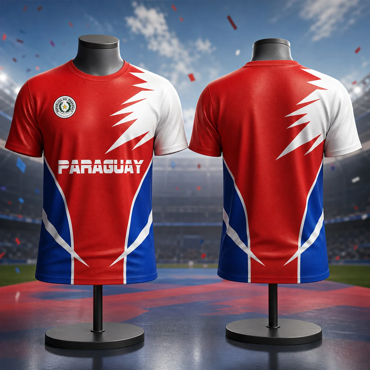 Kids Outdoor Wear - Unisex Paraguay 3D geprinte sport T-shirt