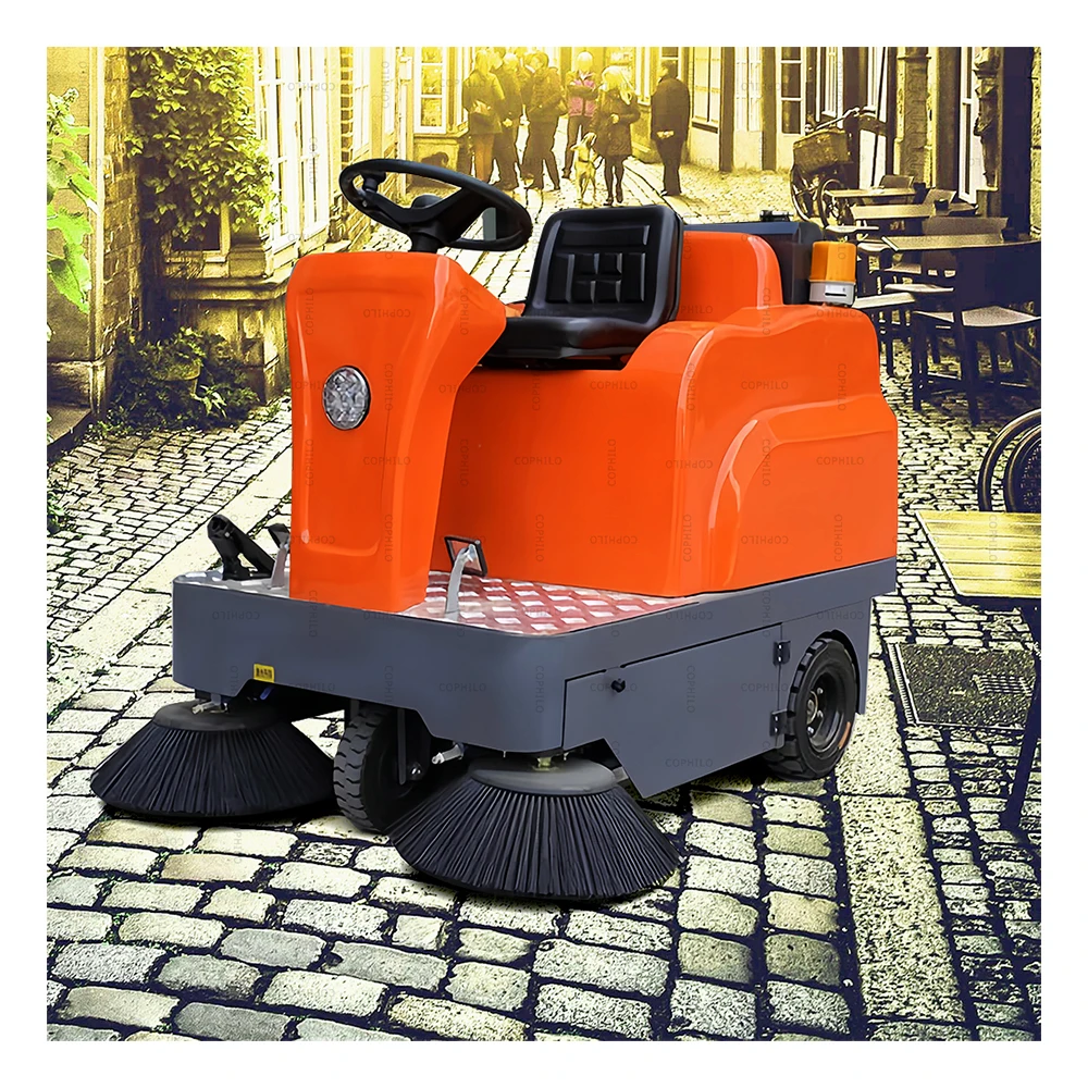 

CE Certified Electric Small Battery Ride-on Sweeping Machine Mini Street Sweeper Road Floor Cleaning Machine Park Lot Sweepers