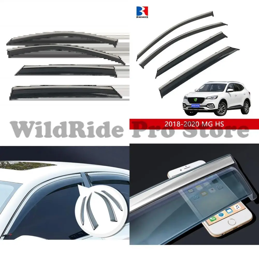 

1 комплект MG HS 2018-2023 солнцезащитный козырек от дождя, дефлекторы окон, солнцезащитный козырек для дверей и окон