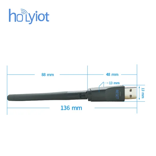 Imagen 2 del producto Holyiot nRF52840 + PA bluetooth programable de baja energía usb reinicio de succión magnética receptor serie dongle compatible con DFU