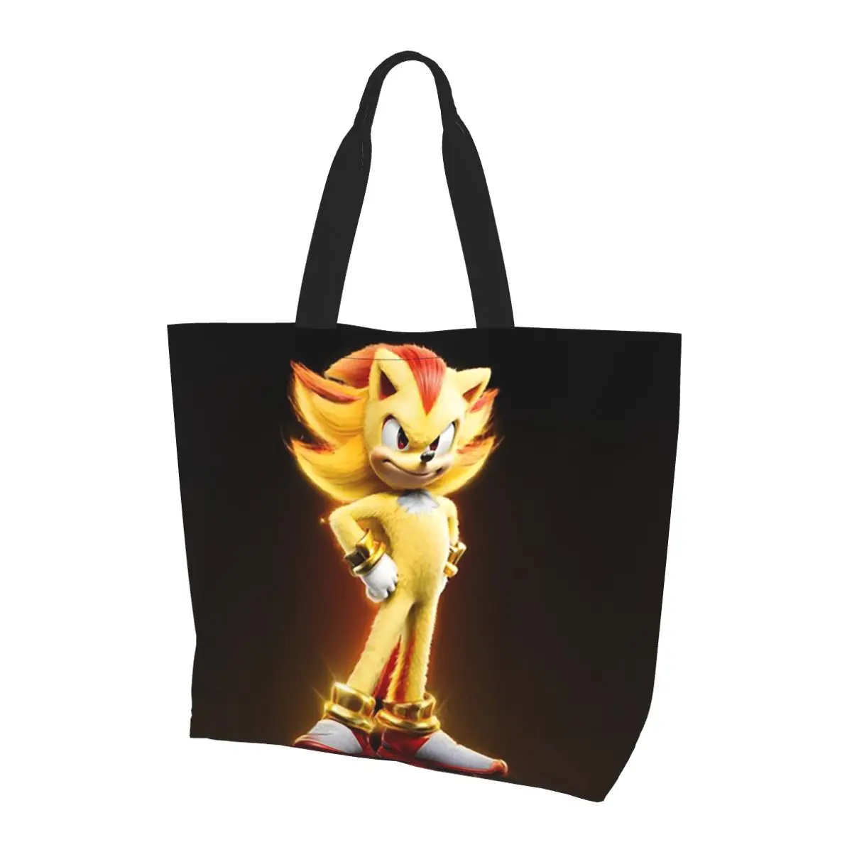 

Super Shadow Shopping Tote Bag Canvas Large Capacity Shoulder Bags Shopper Grocery Handbag for Women