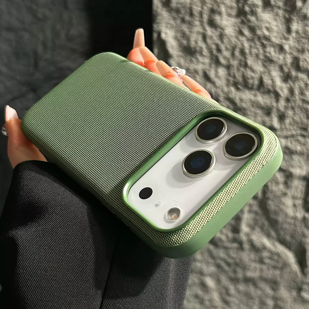 Magnetic TechWoven Case For iPhone 18 17 Pro Max 17 Air 16 15 14 13 12 11 Pro For Magsafe Woven Fabric Protective Cover