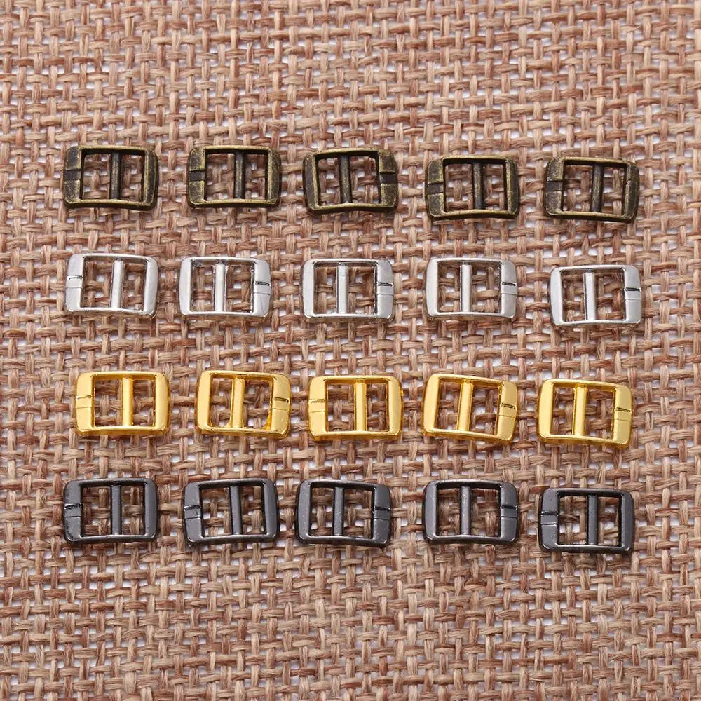 20pcs Newest 4mm Mini Ultra-small Tri-glide Belt Buckle Doll Bags Buckles Diy Doll Buttons Shoes Accessories Sewing Supplies