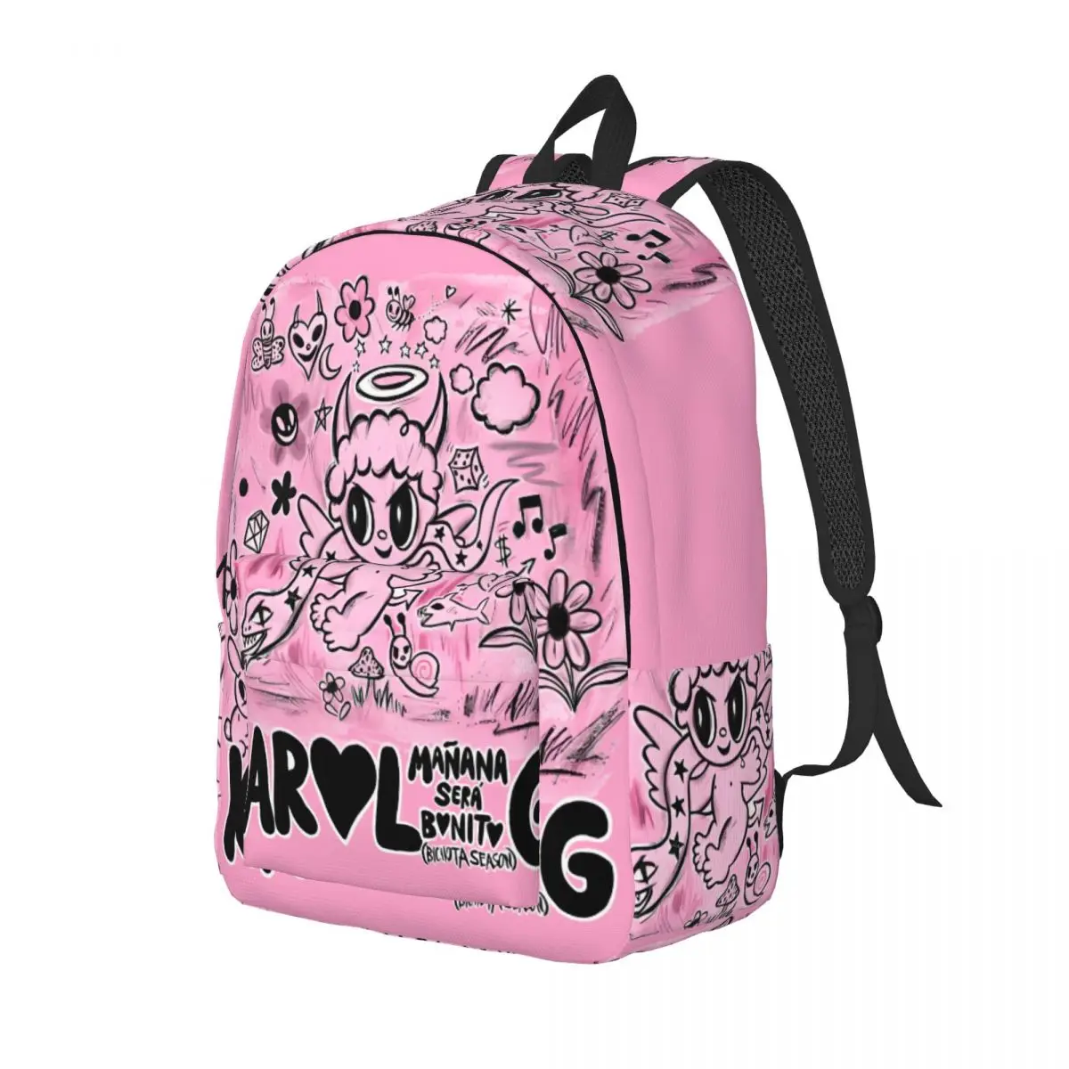 حقيبة ظهر Bichota Karol G للموسم للأولاد والبنات والأطفال والطلاب حقيبة كتب مدرسية لموسيقى الريغيون حقيبة نهارية لرياض الأطفال حقيبة أساسية هدية