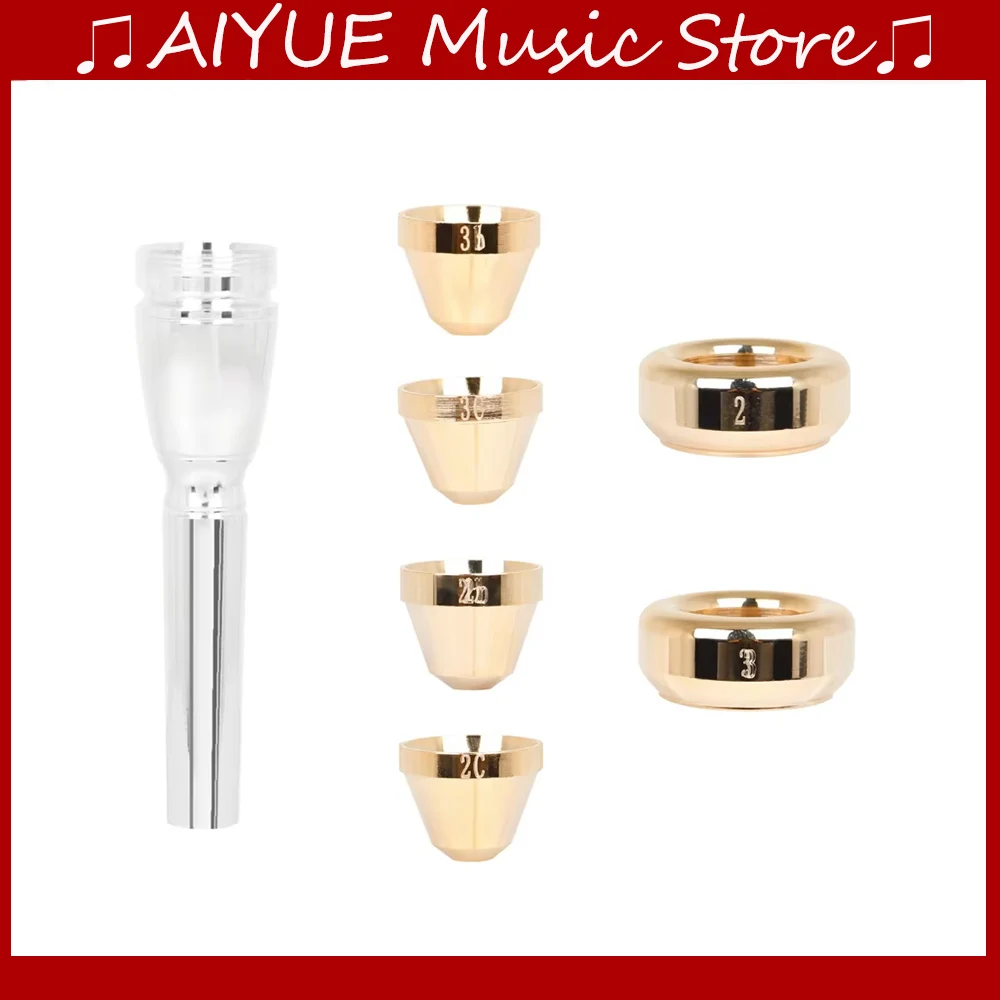 البوق المعبرة Meg 2C 3C 2B 3B حجم رقم 7 رئيس لخاش المبتدئين الموسيقية البوق ملحق النحاس أداة استبدال مجموعة