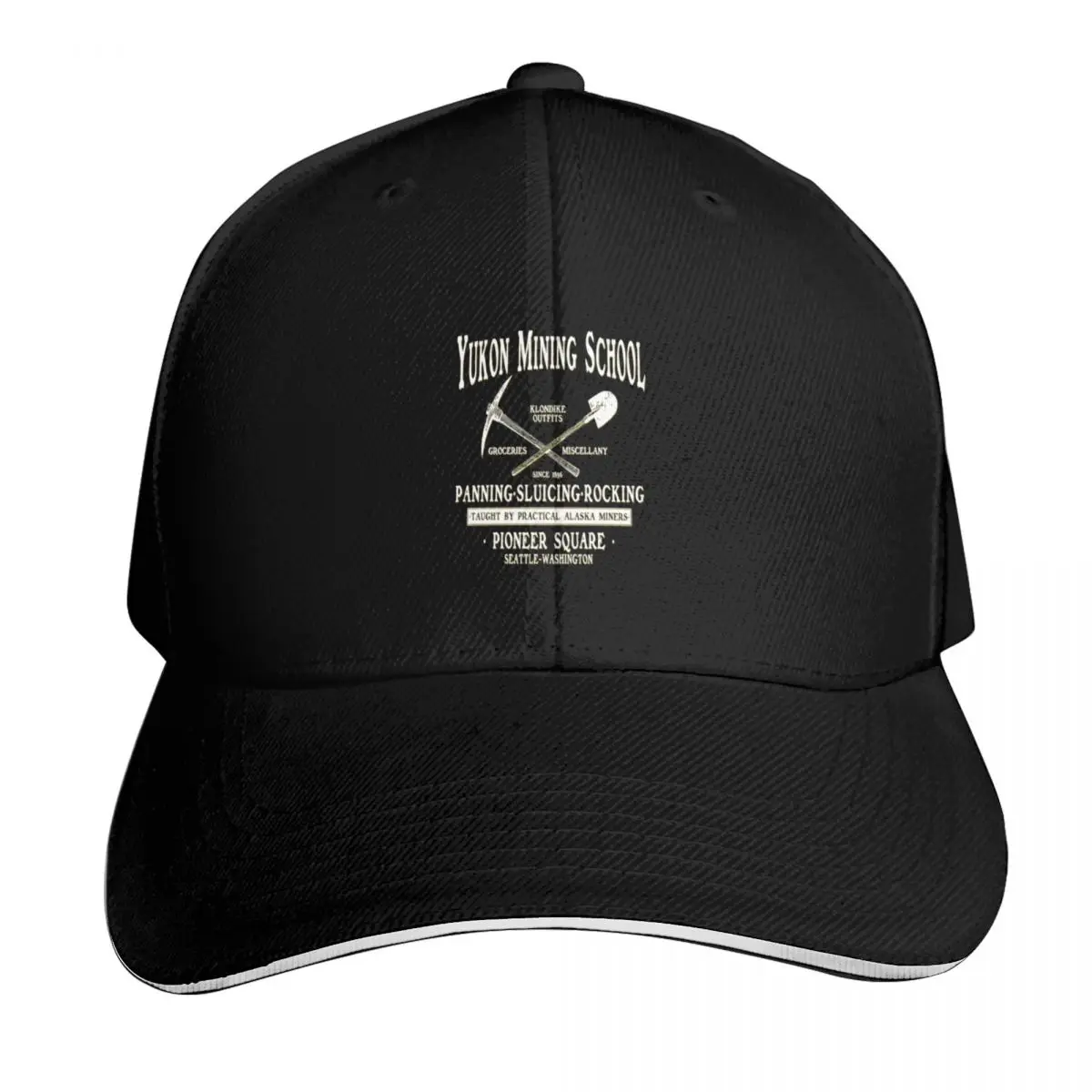 Yukon Mining School Baseball Cap Adjustable Buckle Closure Moisture Wicking Quick Dry Curved Brim Classic Fit