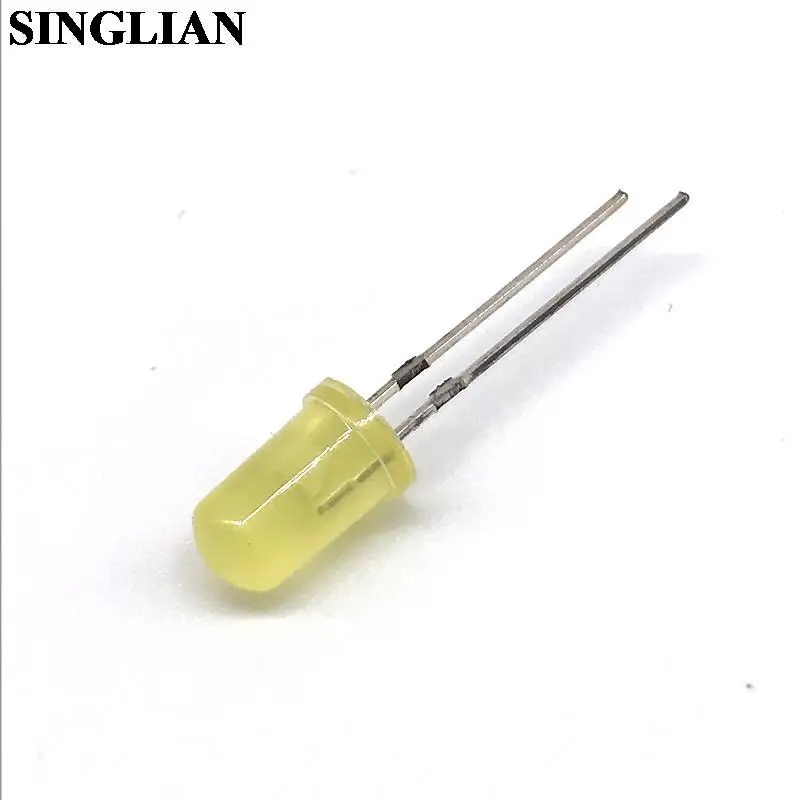 1000pcs/lot 5MM LED Light-emitting Diode Yellow Lamp Bead Yellow Light 5MM LED Lamp Diode Light One Package