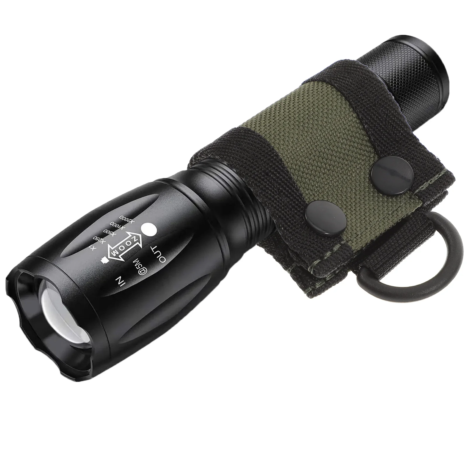 Oxford Cloth Flashlight Cover Protective Case for Outdoor Camping Small Size Torch LED