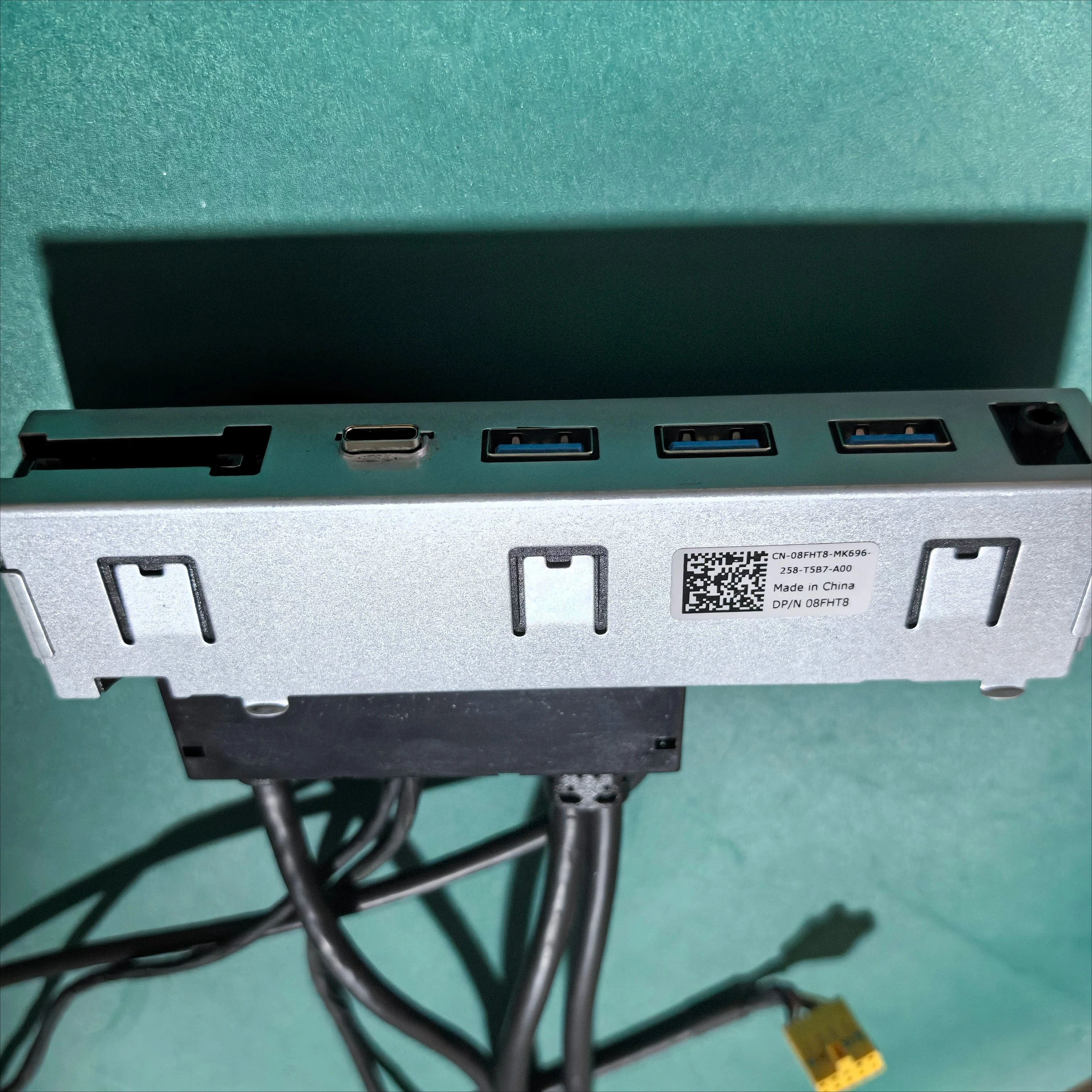 New 8FHT8 5F5VY Front I/O USB Card Reader Module With Cable For Dell Precision T3650 Tower Workstation