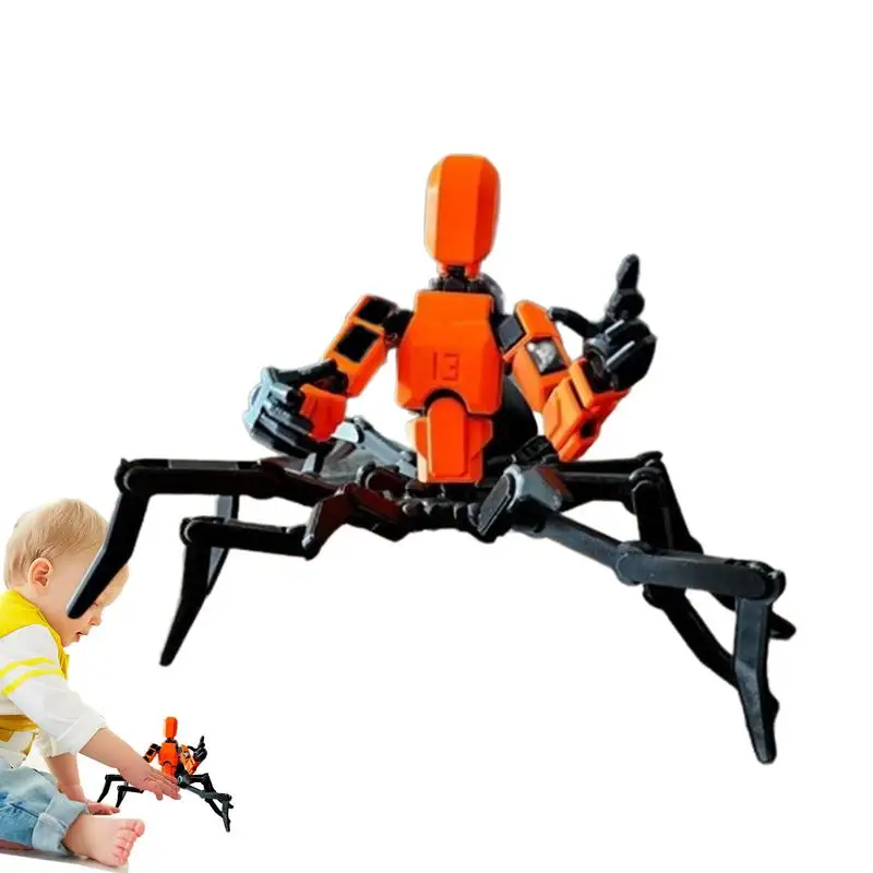 DIY Robot Action Figure Standing Funny And Freely Poseable 3D Figure Robot With Multiple Joints Movable Boy Girl Children Toy