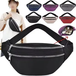 Riñoneras de moda, bolsas de pecho Unisex, individual, doble, deportiva, riñonera, Fitness, correr, trotar, cinturón, bolsa