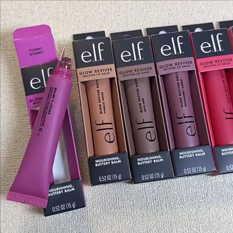 Aceite Labial Iluminador Fashion Elf Glow Reviver, Brillo Labial con Sabor a Frutas, Multiefecto, Resistente al Agua, Esencia Verde, Set de Maquillaje