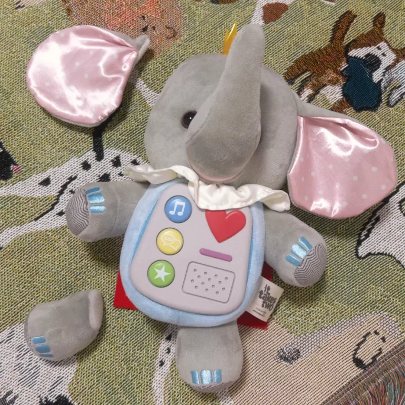 بقعة Dpi الأجهزة الطرفية للمصنع الأصلي شخصين في صف الفيلة الصغيرة القابلة للإزالة دمى قطيفة دمى تفاعلية العمل الجميلة