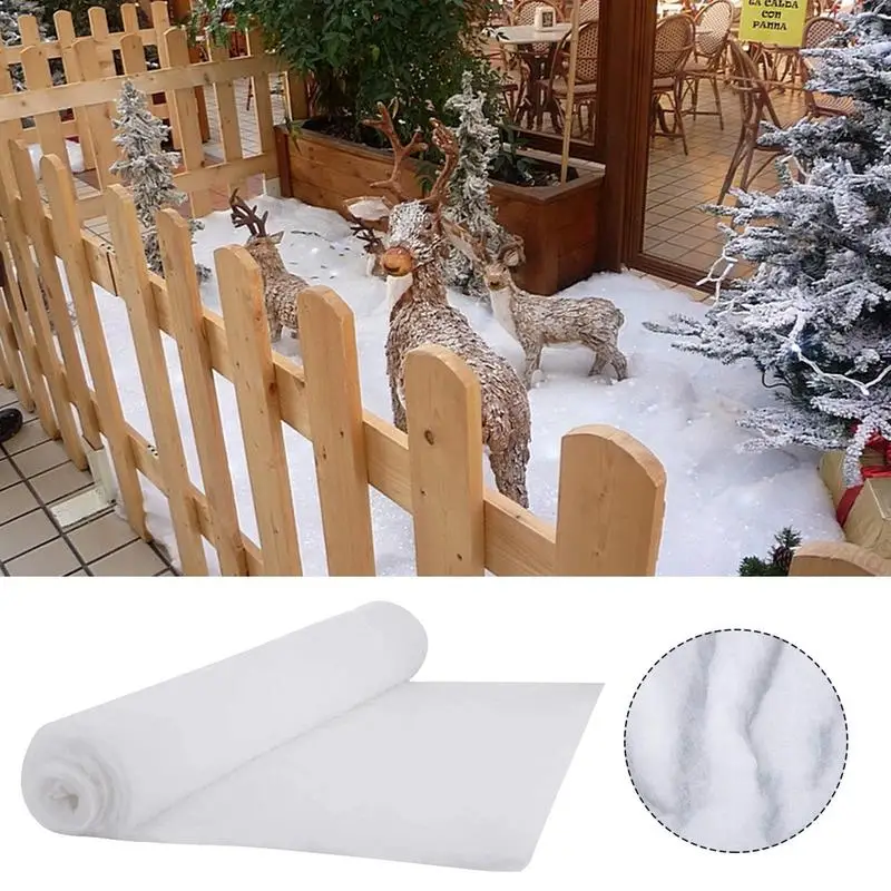 Snow Blanket For Christmas Village 2pcs Christmas Village Snow Blanket Christmas Decor 31x94inch Thick Enough Create A Romantic