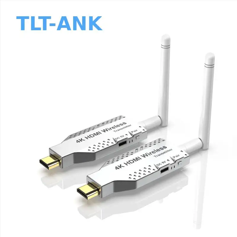 Newest 4K Wireless HDMI Audio Video Transmitter and Receiver Kit 50M HDMI Extender Adapter for Camera Laptop PC to TV Projector