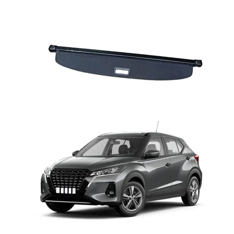 

Black Canvas Rear Trunk Shade Retractable Cargo Cover for Nissan Kicks