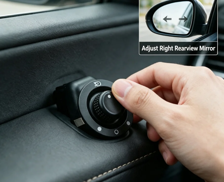 Interruptor de Controle de Ajuste do Espelho Retrovisor Elétrico, Botão de Ajuste do Espelho Lateral OE # 8200109014 8200676533