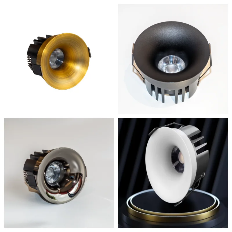 Ancient-style Spotlight, Antique Copper Tube Lamp, Traditional Chinese Retro Recessed Spotlight, Curved Full-spectrum Light Sour