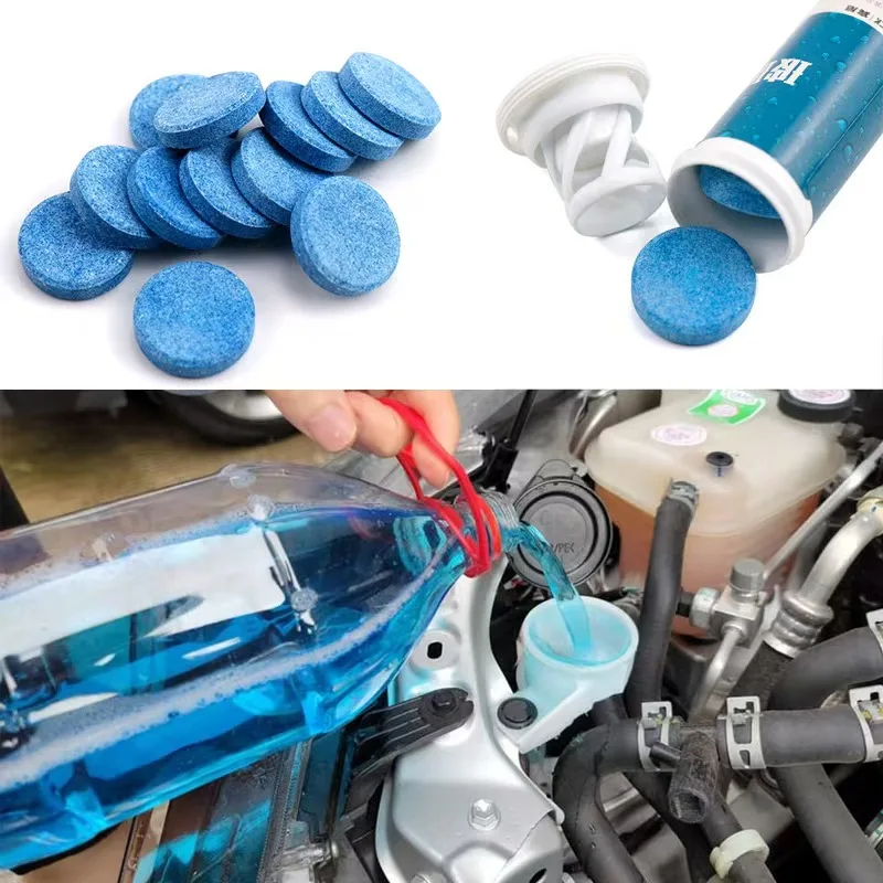 

10-100PCS Solid Cleaner Effervescent Tablet Car Windscreen Cleaner Auto Wiper Glass Solid Cleaning Concentrated Tablet Detergent