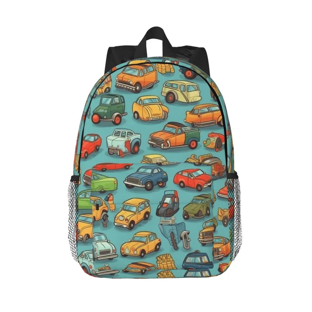 

Рюкзак с мультяшными машинами и грузовиками, Лидер продаж, рюкзак большой емкости для мальчиков и девочек, сумка для книг, сумки на плечо для мужчин, детская школьная сумка