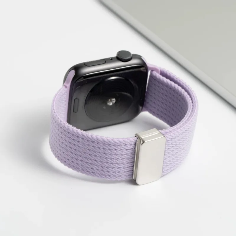 حزام حلقة من النايلون المضفر لساعة أبل الترا 3 2 49 مللي متر 11 10 42/46 مللي متر 9 8 7 45/41 مللي متر سوار مغناطيسي iwatch 6 5 SE 44/40 مللي متر #3