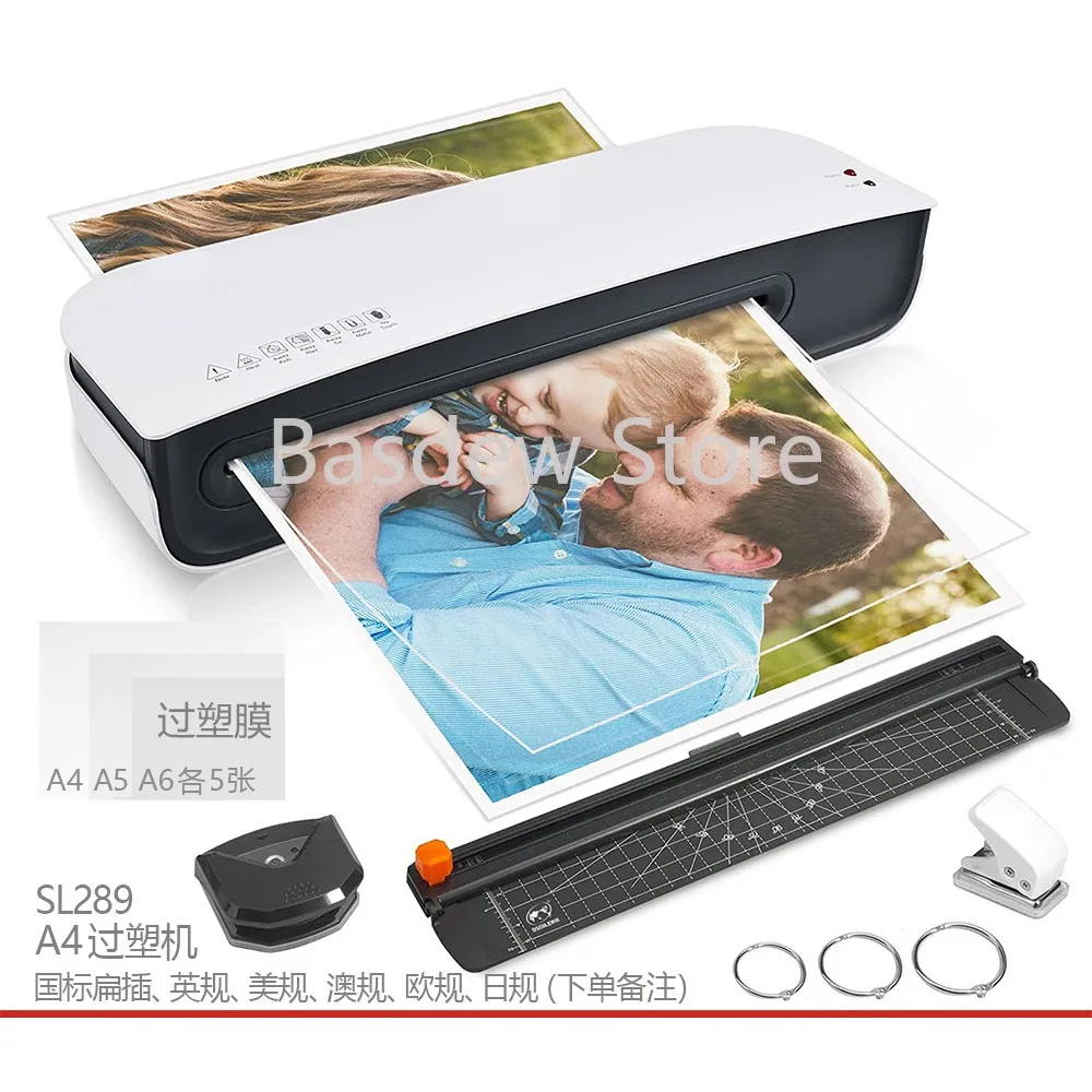 Sl289 Plastic-Envelop Machine Photo Pouch Laminator Home Laminator Office Mini Hot Mounting Film Sealing Machine