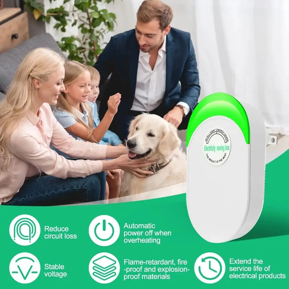 US/EU/UK Adapter Electricity Saving Box Power Save Stable Performance Electric Energy Saver Smart Saver Cost Reducing