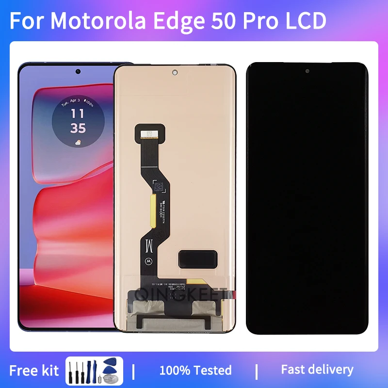 

6.7"NEW For Motorola Edge 50 Pro LCD Display Touch Screen Digitizer Assembly For Edge 50 Pro LCD With Frame