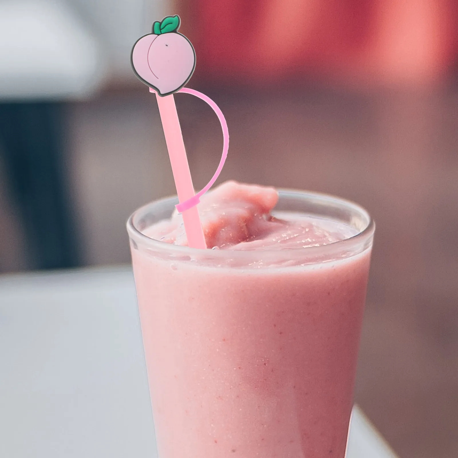 10 Pcs Cute Silicone Straw Tips Cover Reusable Drinking Character Toppers for Plug Protector
