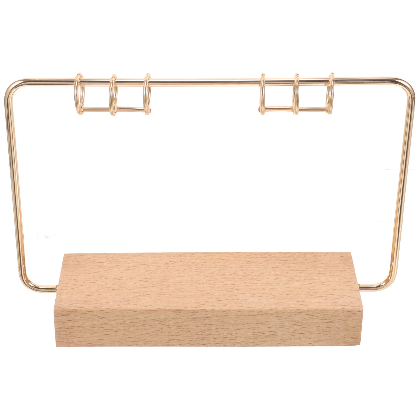 

Desk Calendar Base Stand Holder Bracket Tabletop Support Display Rack Wooden Real Material Home Office School Teacher Student