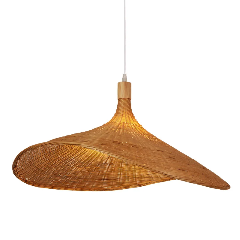 Vintage handgeweven bamboe kroonluchters rotan led hangend plafond restaurant keuken bar decor lamp E27 zonder gloeilamp