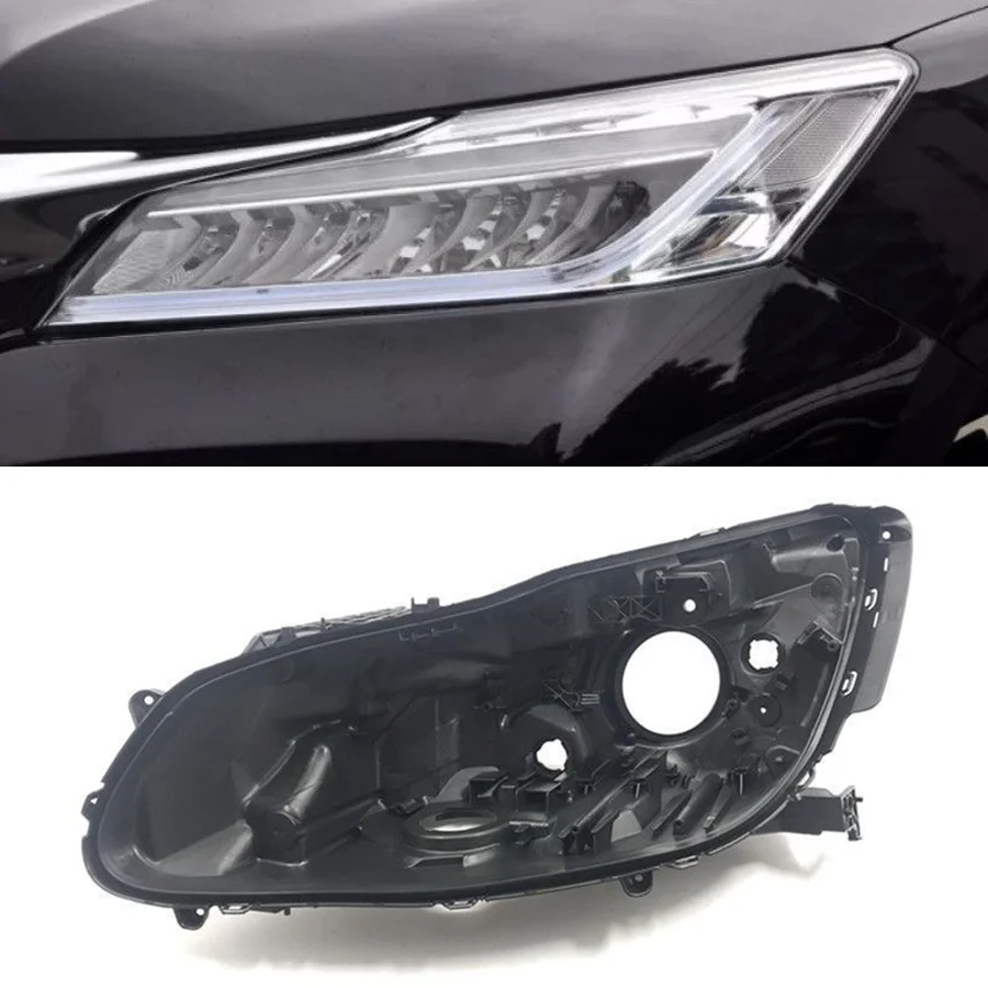 

Передний налобный фонарь для Honda Accord 2014-2015 2016-2017, задний налобный фонарь, черная основа, Опорный кронштейн, автомобильные аксессуары, 1 шт.