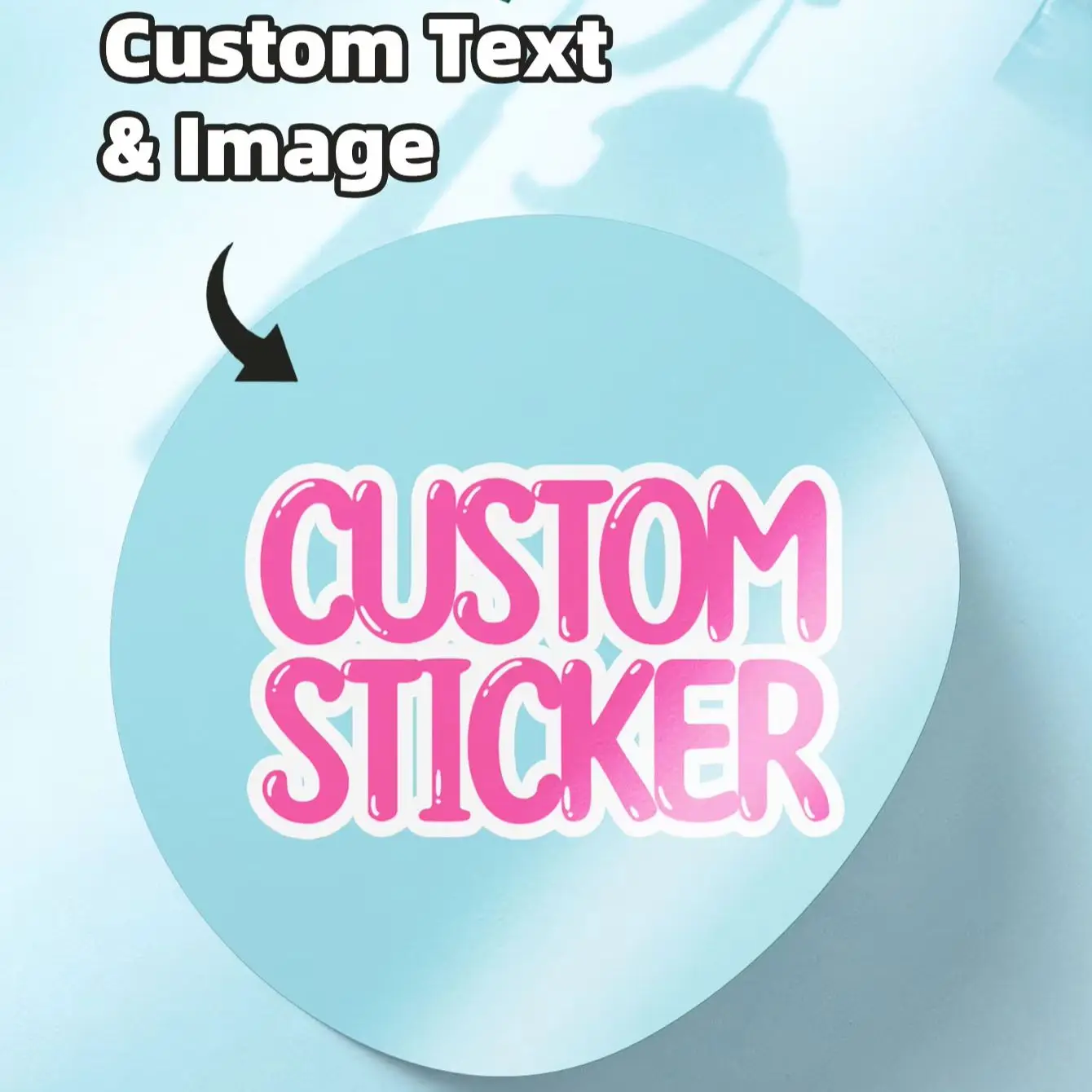 Autocollants ronds personnalisés imperméables (1-120 pièces) avec texte et images personnalisés pour logo de marque, emballage de produits et étiquettes de coques de téléphone