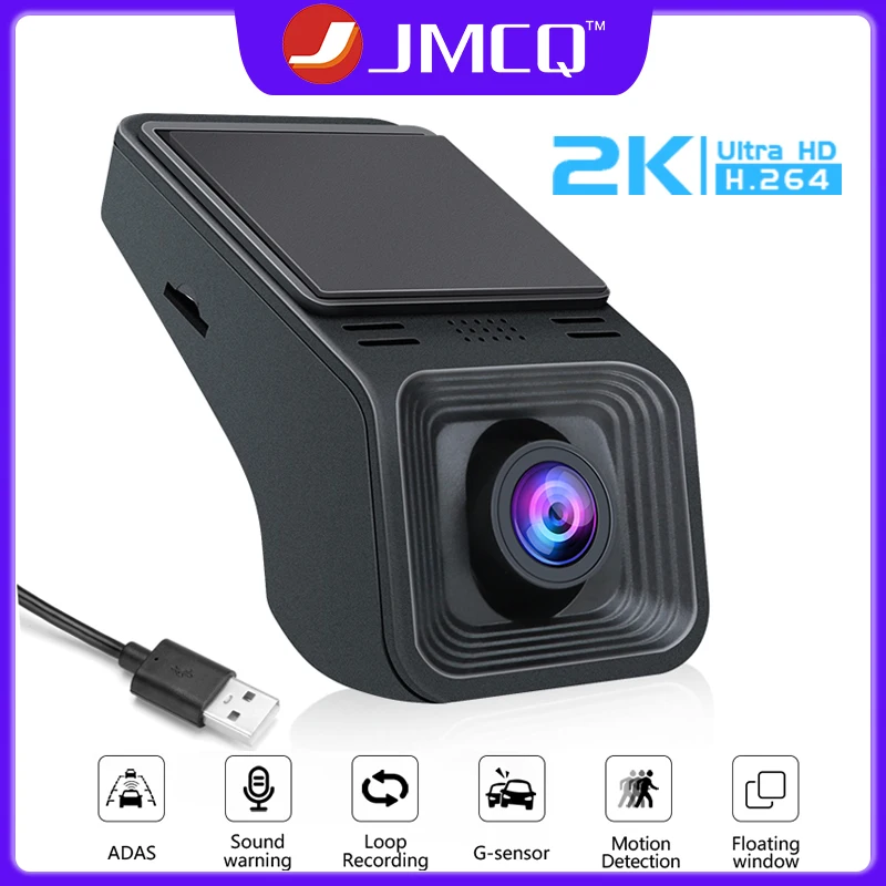 

JMCQ 2K USB Автомобильный видеорегистратор для Android мультимедийный плеер навигация Full HD 1440P Автомобильный видеорегистратор ADAS головное устройство Автомобильный аудиорегистратор